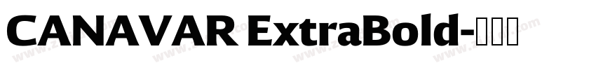 CANAVAR ExtraBold字体转换
